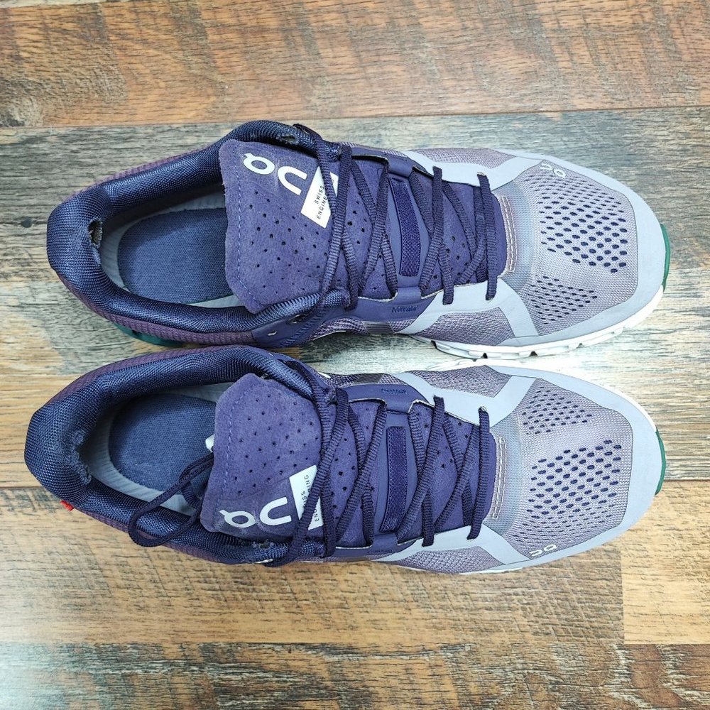 On Women’s Cloudflow Purple Mesh Lace Up Running Shoes Size 9 - Picture 4 of 8